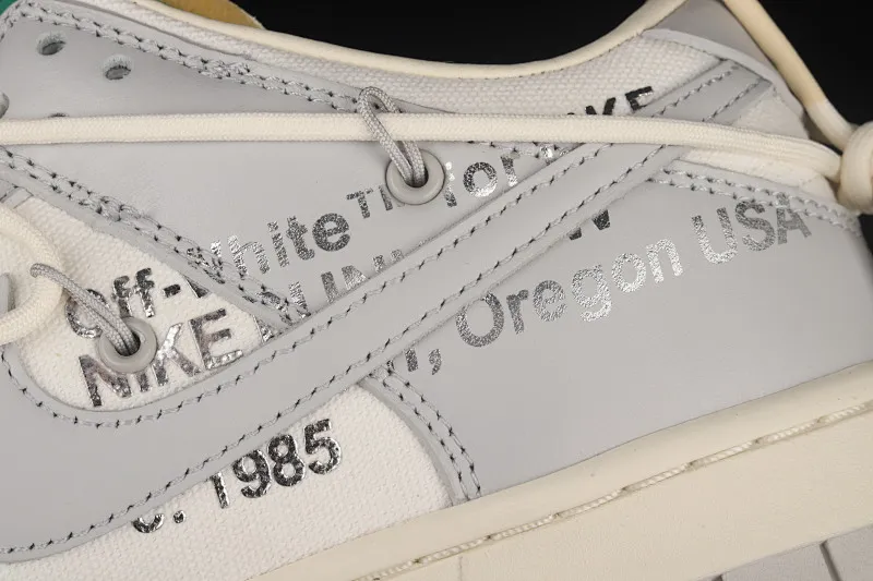 All Categories Nk SB Dunk Series Nk SB Dunk Low Low-top sneakers Pure original version OF x Nk Dunk Low OW Gray SB smashed backboard fashion casual sneakers DM1602-121